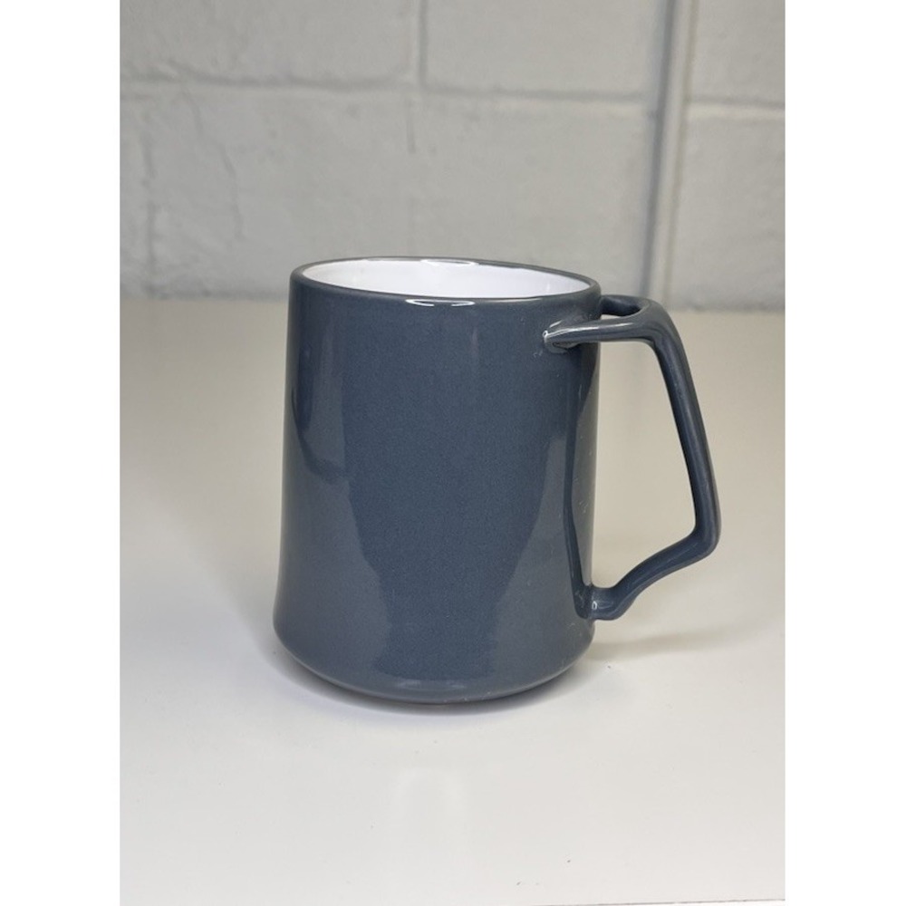 Dansk Kobenstyle Mug Slate Gray Blue MCM Denmark 2 Prong Handle Ceramic - Picture 4 of 10